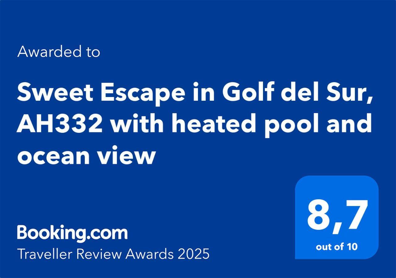 Sweet Escape In Golf Del Sur, Ah332 With Heated Pool And Ocean View San Miguel de Abona Exterior foto